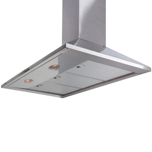 CAMPANA DE PARED WHIRLPOOL 90cm ACERO INOX. WAI92AR