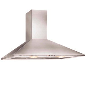 CAMPANA DE PARED WHIRLPOOL 90cm ACERO INOX. WAI92AR