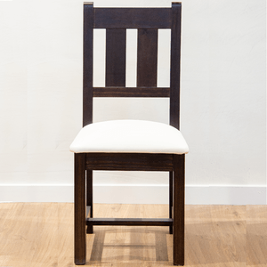 SILLA MOBILIA DE MADERA TONO CASTAÑO SILVIA TAPIZADO 1401