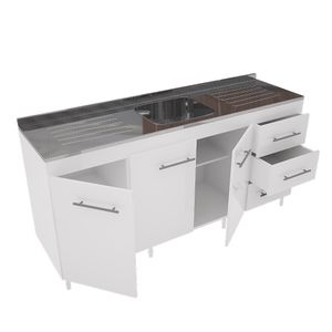 BAJO MESADA 1.60m TONO BLANCO 3000