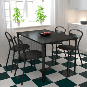 MESA MILANO 130cm NEGRO ML129