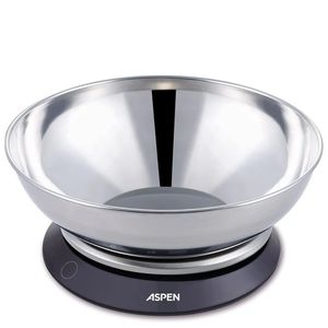 BALANZA DE COCINA ASPEN DIGITAL CON BOWL MAX 3KG BC210