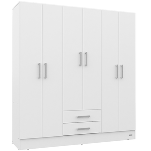 PLACARD E-MOSCONI 6 PUERTAS TONO BLANCO 169x181x46cm 56491