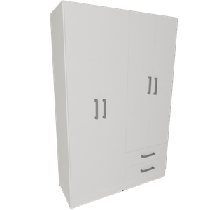 PLACARD 4 PUERTAS BLANCO 121x183x47cm 3522