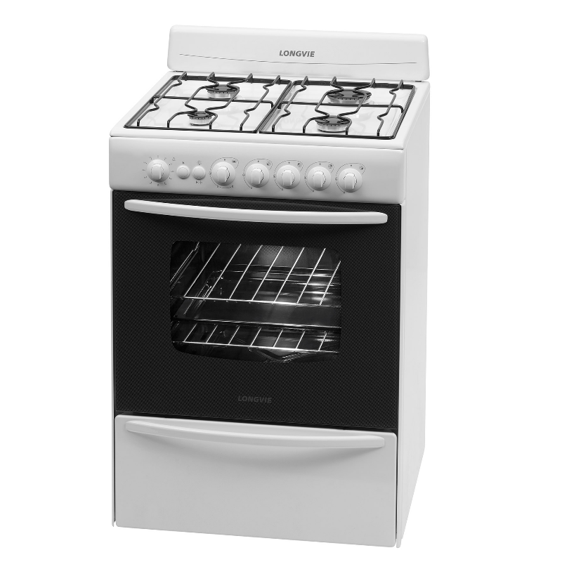 LONGVIE H-1700BF HORNO DE EMPOTRAR MULTIGAS C/L/E/TIMER GRILL BLANCO 60×60.  – Santimaría