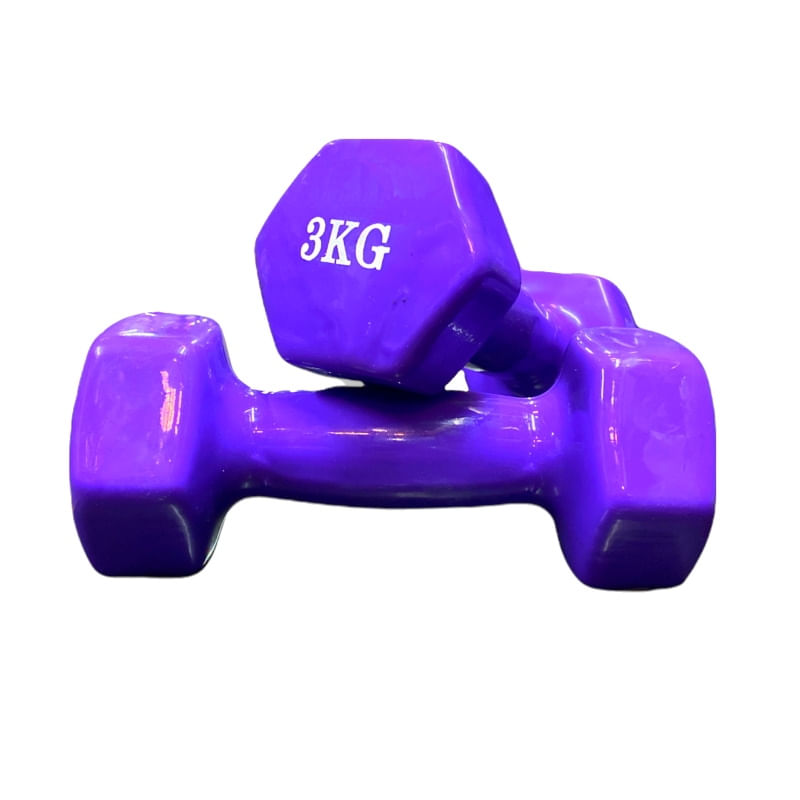 Mancuernas Functional 3Kg - Morado (Par) - Rudem Fitness Equipment