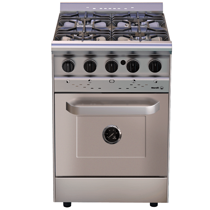 COCINA MORELLI FORZA 60CM ACERO INOX.PUERTA CIEGA 18023P