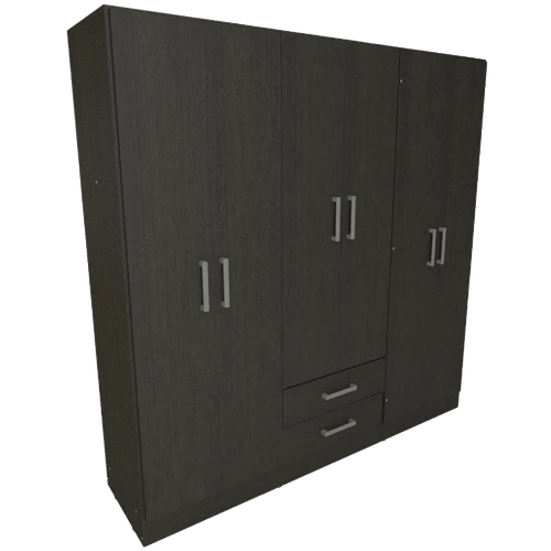 PLACARD 6 PUERTAS WENGUE 181x184x47cm 3503