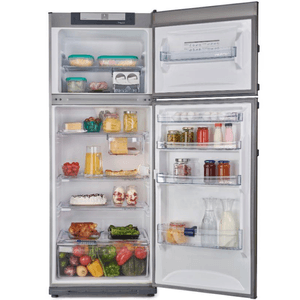 HELADERA C/FREEZER KOH-I-NOOR 413L ACERO INOX. KHDA 43/7