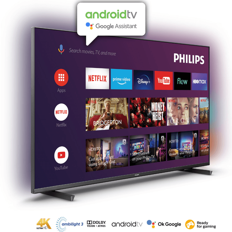 Televisor Philips 65″ Android TV, 4K, Ambilight 65PUD7906 UHD - Nelson  Sobrero
