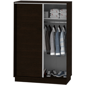 PLACARD DIELFE PUERTAS CORREDIZAS TONO WENGUE 135x195x55.3cm PE135