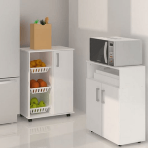MUEBLE DIELFE PORTA MICROONDAS TONO BLANCO AXM060