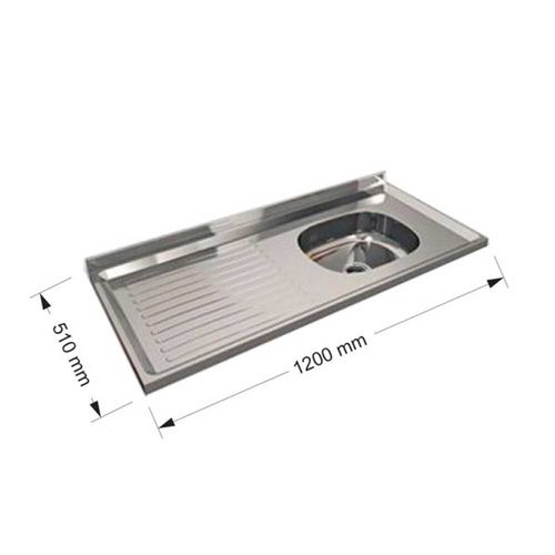 MESADA ACERO INOXIDABLE 120cm
