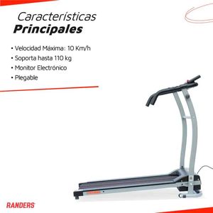 CINTA MOTORIZADA RANDERS CAMINAR/CORRER 110Kg ARG313
