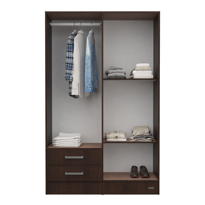 PLACARD E-MOSCONI 4 PUERTAS TONO WENGUE 113x181x46cm 56281