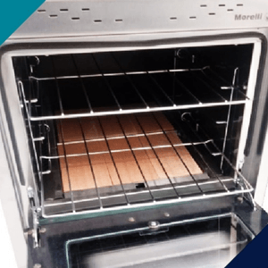 COCINA MORELLI FORZA 60CM ACERO INOX. PUERTA VISOR 18027-P