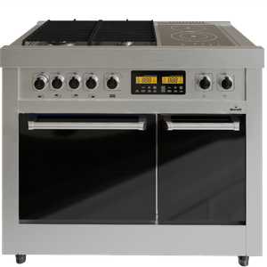 COCINA MORELLI DUPPLO 100CM GAS/ELECTRICA ACERO INOX. 18016