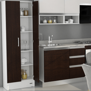 DESPENSERO E-MOSCONI DOS PUERTAS TONO BLANCO WENGUE 56344