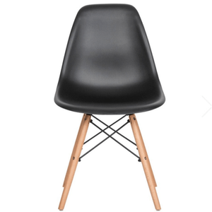 SILLA UNICAN DE POLIMERO EAMES NEGRA