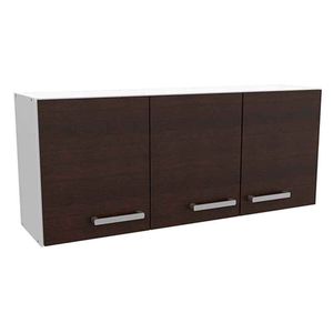 ALACENA E-MOSCONI 3 PUERTAS 1.20m TONO CHOCOLATE 10115
