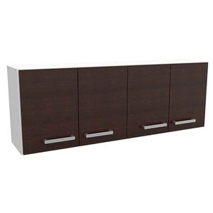ALACENA E-MOSCONI 4 PUERTAS 1.40m TONO CHOCOLATE 10116