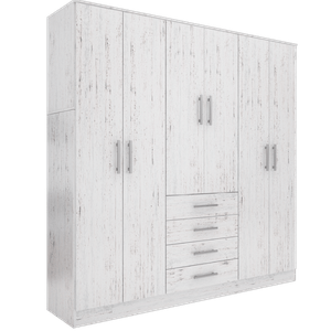 PLACARD 6 PUERTAS TONO VENECIA 205x204x53cm 132