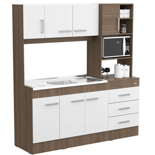 COMBO DE COCINA 1.81mts S-BACHA TONO CARV,-MEZZO FRENTE BLANCO 10165