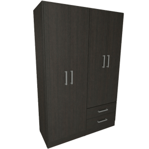 PLACARD 4 PUERTAS TONO WENGUE 121x184x47cm 3523