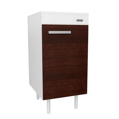 BAJO MESADA E-MOSCONI 0.40m TONO BLANCO/CHOCOLATE 10173
