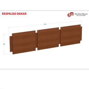 RESPALDO SOMMIER E-MOSCONI DAKAR TONO TABACO 56682