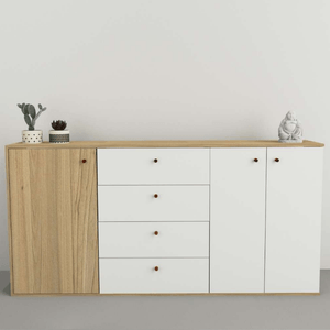 BAHIUT TABLES 1.75m TONO OLMO FINLANDES/BLANCO 7010-COE