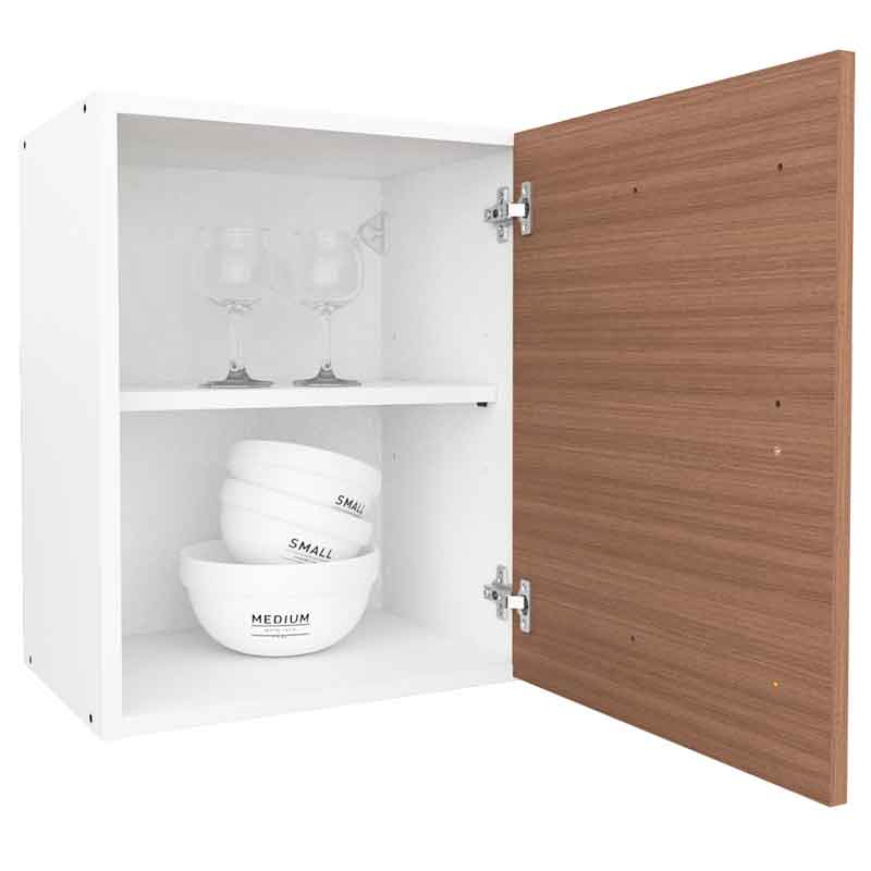 Combo Mueble Cocina Mosconi Sin Bacha Carvalho Mezzo Blanco