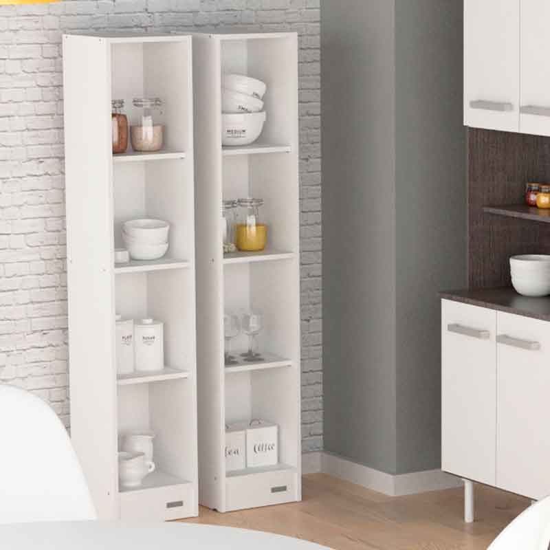 Escobero Mueble Organizador Melamina 1,50m 2 Puertas Mosconi