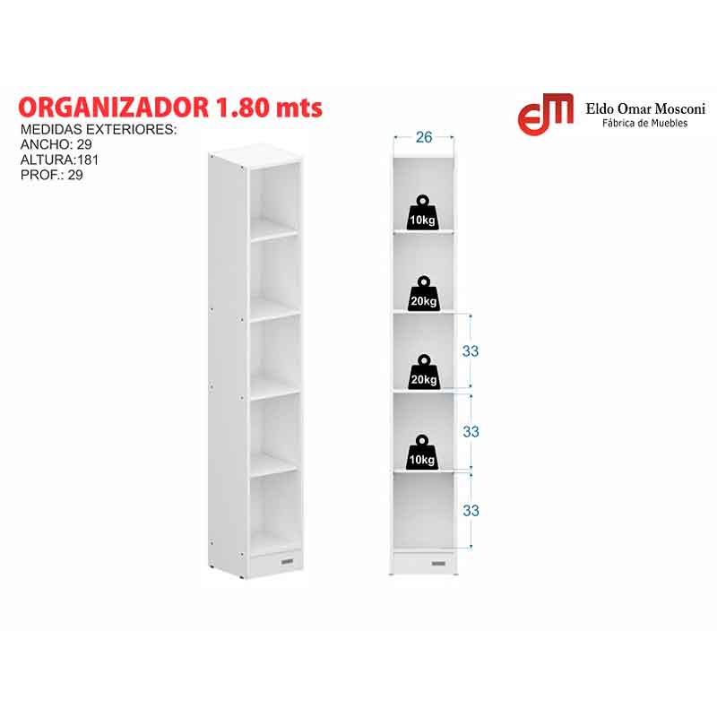 ORGANIZADOR-MOSCONI-10161-180-MTS.-COLUMNA-CON-ESTANTES-BLANCO4