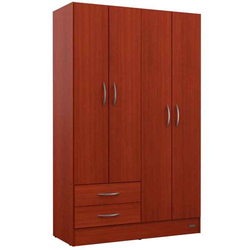 PLACARD MOSCONI 4 PUERTAS CAOBA 113x183x47cm 55983