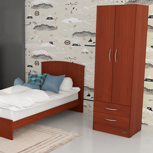 PLACARD E+MOSCONI 2 PUERTAS CAOBA 60X182x40cm 55981