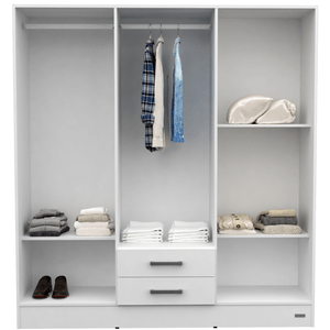 PLACARD E-MOSCONI 6 PUERTAS TONO BLANCO 169x181x46cm 56491