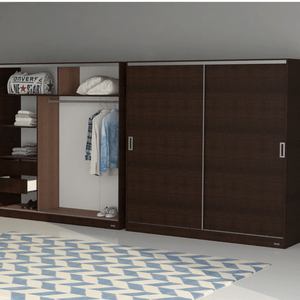 PLACARD E-MOSCONI PUERTAS CORREDIZAS TONO WENGUE 179×183×54cm 56355