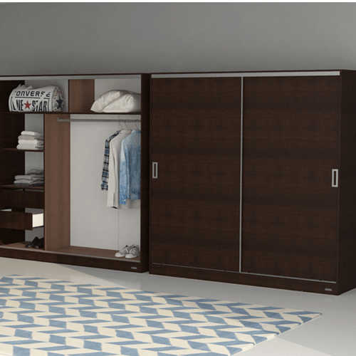 PLACARD E-MOSCONI PUERTAS CORREDIZAS TONO WENGUE 179×183×54cm 56355