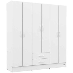 PLACARD E-MOSCONI 6 PUERTAS TONO BLANCO 169x181x46cm 56333