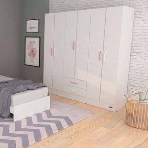 PLACARD E-MOSCONI 6 PUERTAS TONO BLANCO 169x181x46cm 56333