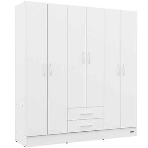 PLACARD E-MOSCONI 6 PUERTAS BLANCO 169x181x46cm 55975