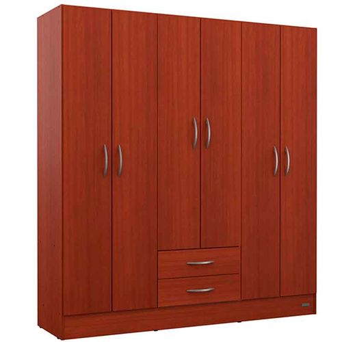 PLACARD MOSCONI 6 PUERTAS CAOBA 169x181x46cm 55985