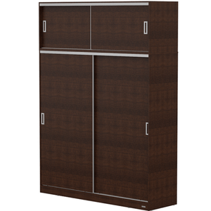 PLACARD E-MOSCONI PUERTAS CORREDIZAS TONO WENGUE 179x242x54cm 56380