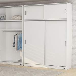 PLACARD E-MOSCONI PUERTAS CORREDIZAS TONO BLANCO 179x242x54cm 56381