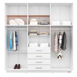 PLACARD E-MOSCONI 12 PUERTAS TONO  BLANCO 214x209x46cm 56583