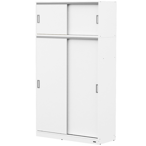 PLACARD MOSCONI PUERTAS CORREDIZAS TONO BLANCO 136x242x54cm 56426