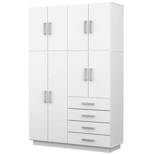 PLACARD MOSCONI 8 PUERTAS TONO BLANCO 140x214cm 56599