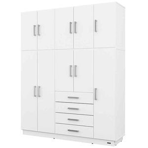 PLACARD E-MOSCONI 10 PUERTAS TONO BLANCO 174x214x46cm 56567