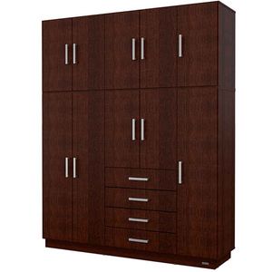 PLACARD E-MOSCONI 10 PUERTAS TONO WENGUE 174x214x46cm 56571